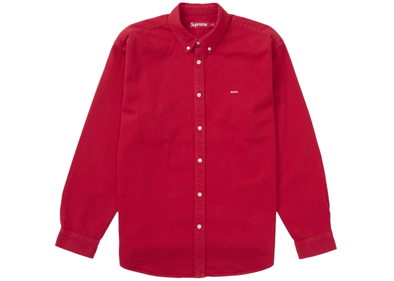 Supreme Small Box Denim Shirt (FW25) Red Men's - FW25 - US