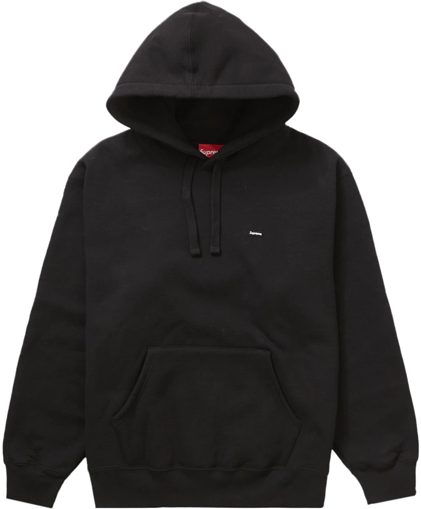 Supreme Small Box Drawcord Hooded Sweatshirt Black Men's - FW23 - US