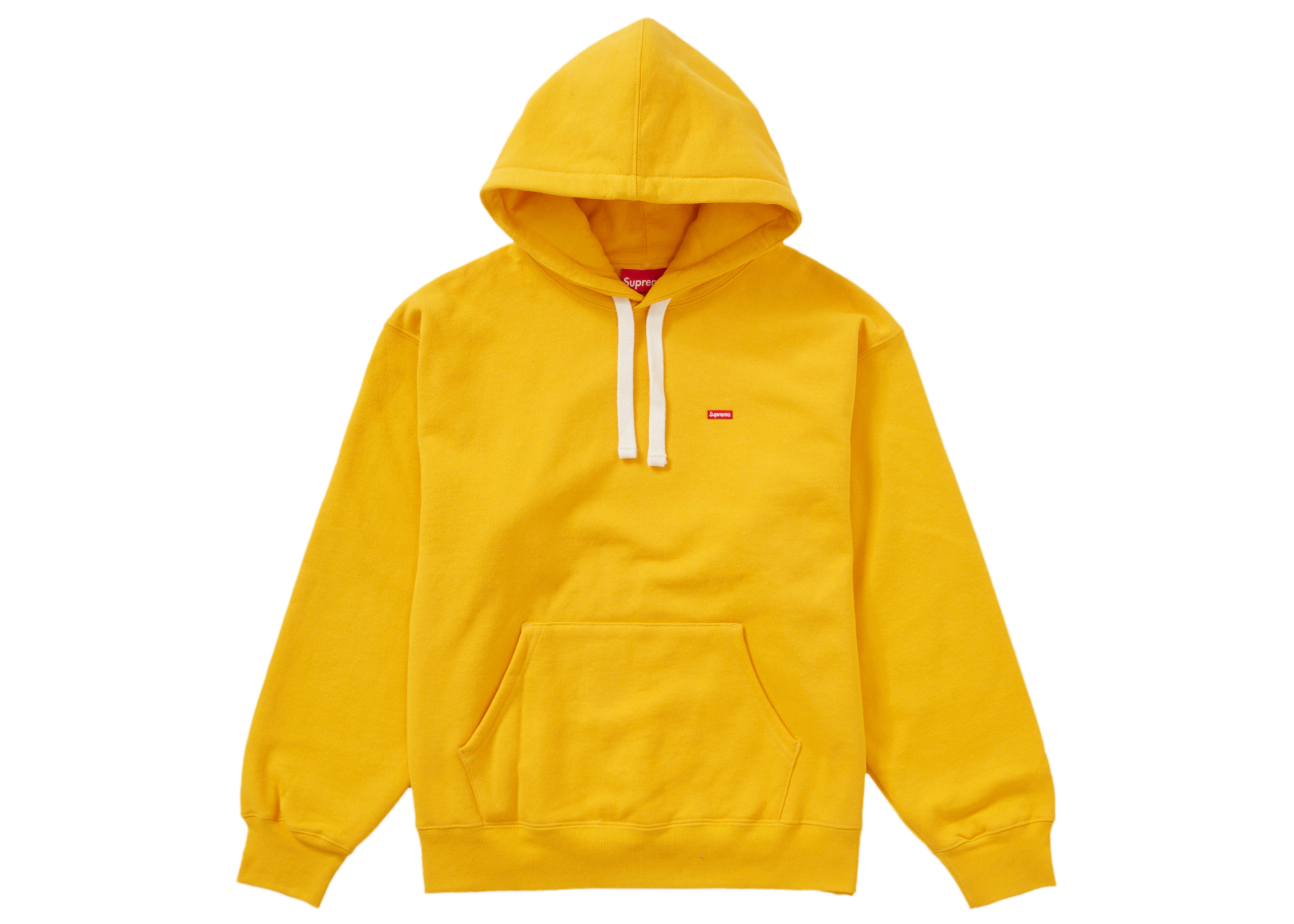 Supreme Small Box Drawcord Hooded Sweatshirt Bright Gold Men's