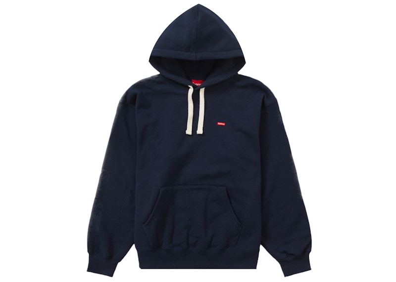 Supreme Small Box Drawcord Hooded Sweatshirt Navy