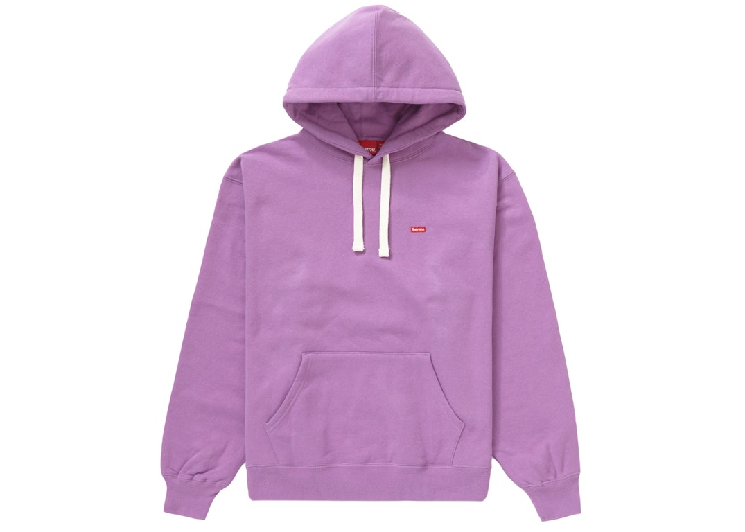 Pre-owned Supreme Small Box Drawcord Hooded Sweatshirt Purple