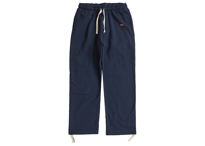 Supreme Small Box Drawcord Sweatpant Navy Men's - FW23 - US