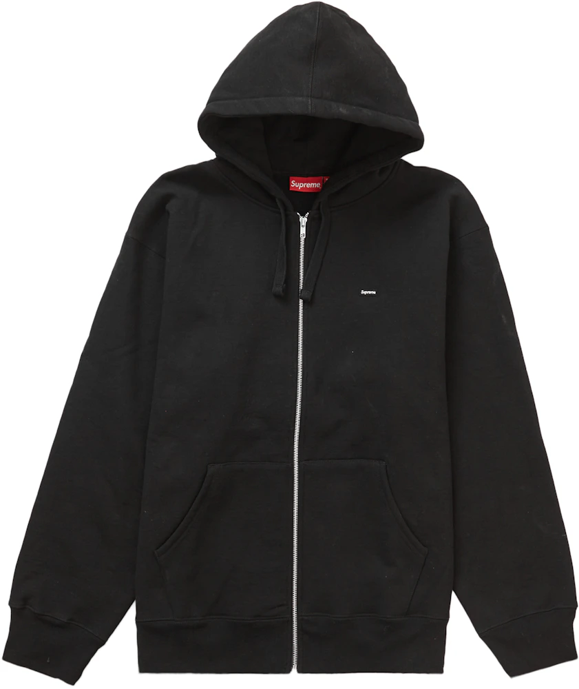 Supreme Small Box Drawcord Zip Up Hooded Sweatshirt Black Men's - FW22 - US