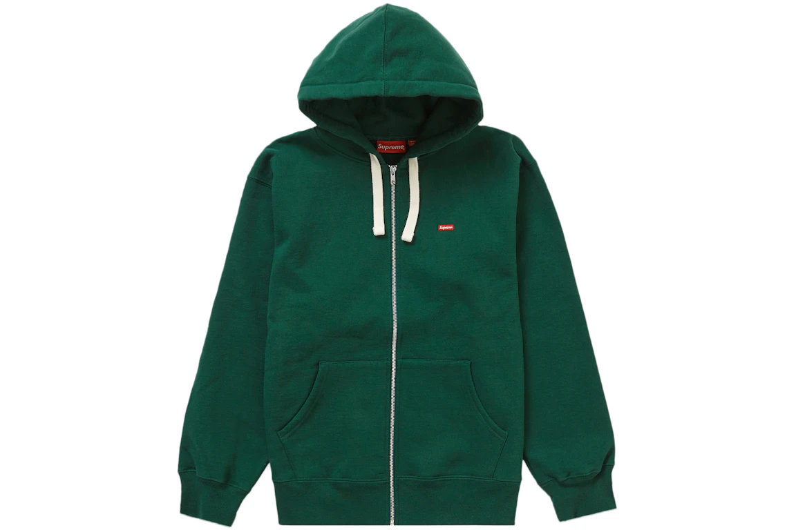 Supreme small box logo zip up hooded sweatshirt Clearance