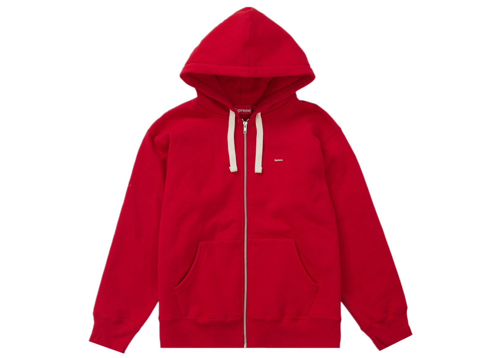 Supreme Small Box Thermal Zip Up Hoodie Red Men's - FW16 - US