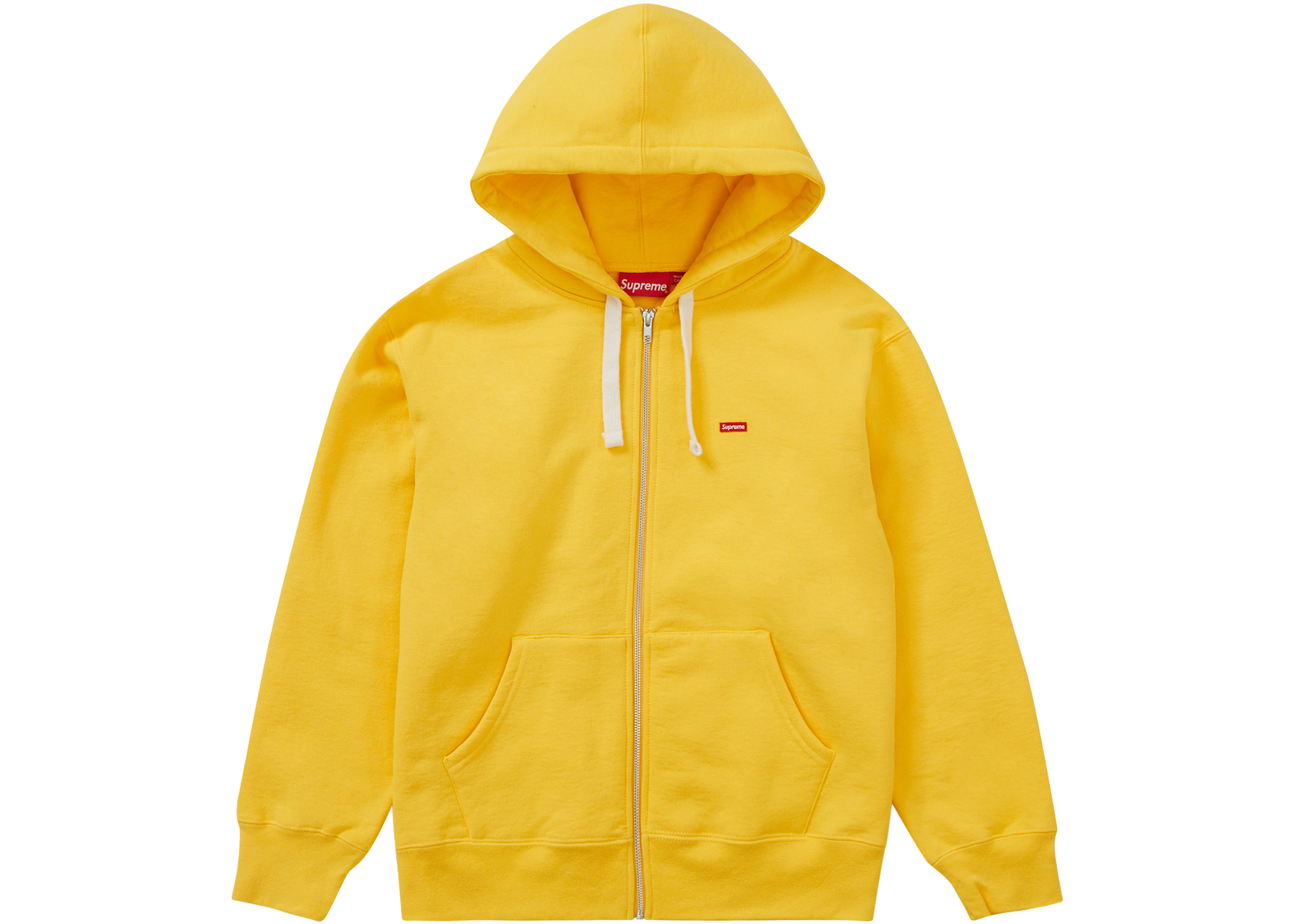 Supreme Small Box Drawcord Zip Up Hooded Sweatshirt Yellow メンズ ...