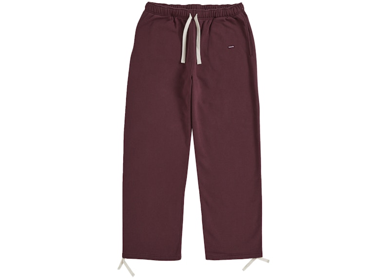 パンツ supreme Small Box Drawstring Sweatpant Supreme Small Box Drawstring Sweatpant Maroon Men's - SS26 - US