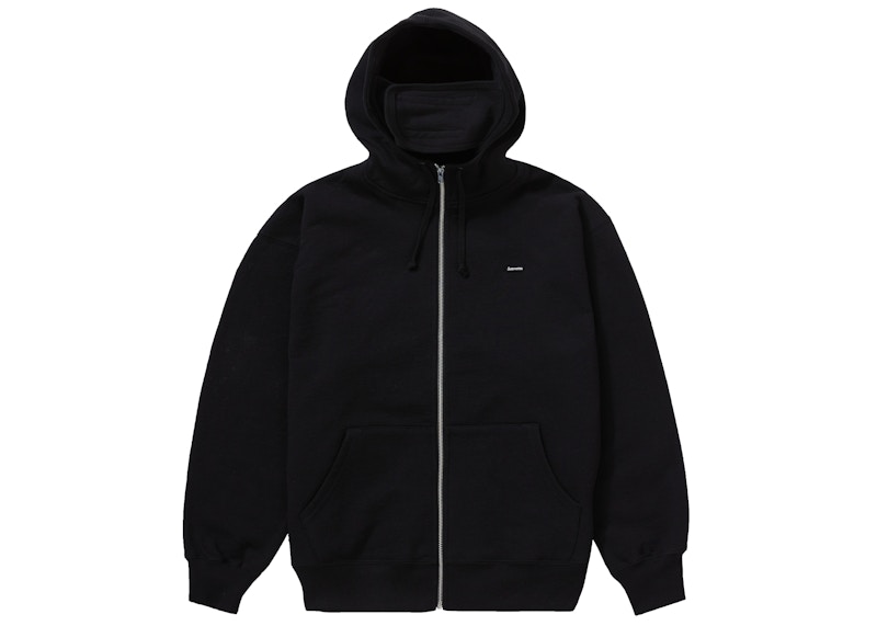 タグ付き　Supreme Small Box Facemask Zip Up 黒SS-S