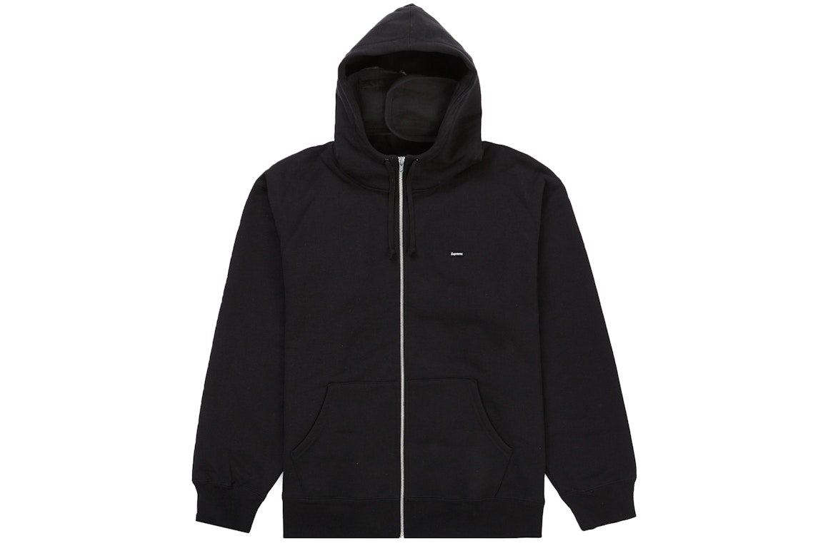 Click to view more detailed imagery on our partner's website Pre-owned Supreme Small Box Facemask Zip Up Hooded Sweatshirt (fw21) Black