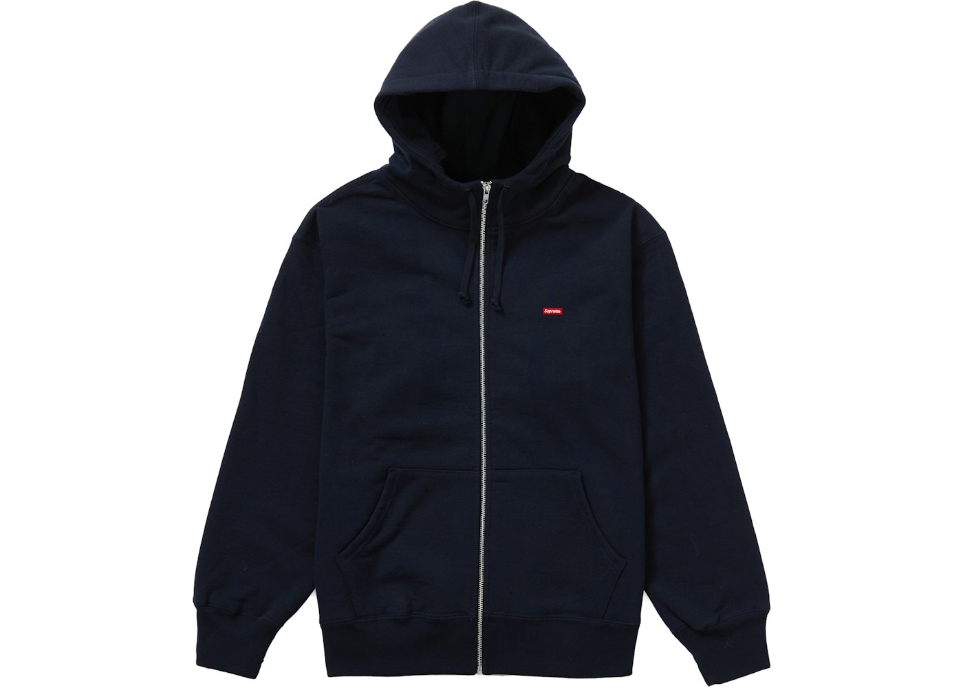 Supreme small box logo zip up hooded sweatshirt cardinal Clearance