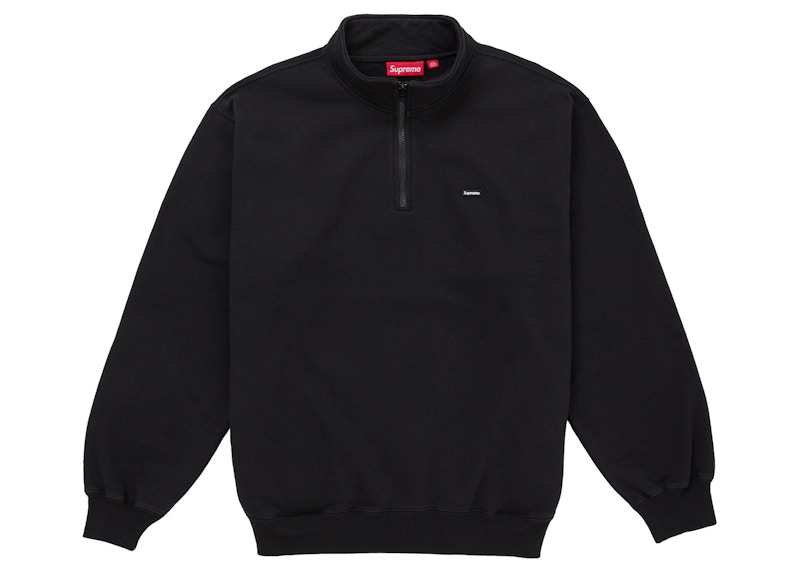 Supreme Small Box Half Zip Pullover (SS26) Black Men's - SS26 - US