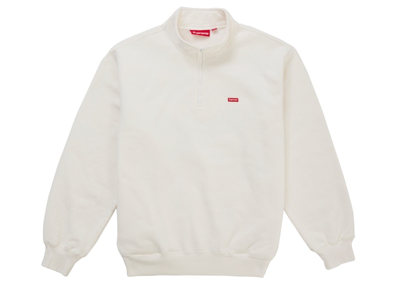 Supreme Small Box Half Zip Pullover (SS26) White Men's - SS26 - US