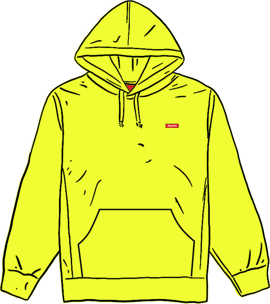 Supreme Small Box Hooded Sweatshirt Bright Yellow メンズ - SS21 - JP