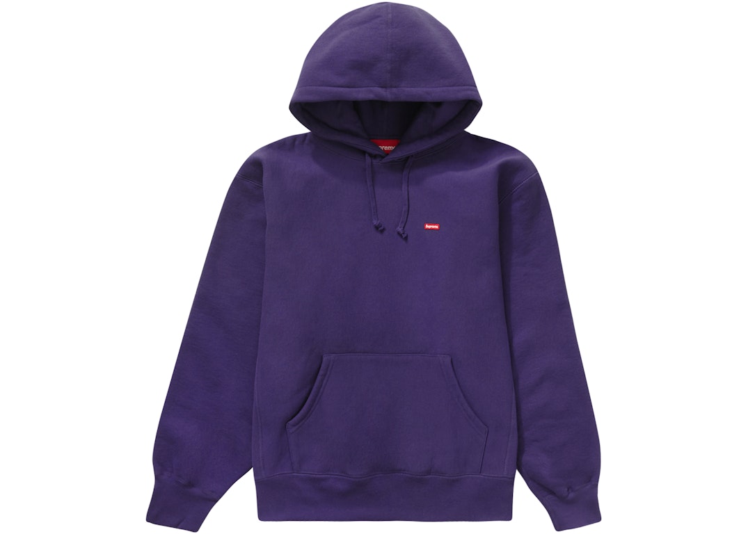 Pre-owned Supreme Small Box Hooded Sweatshirt (fw22) Purple