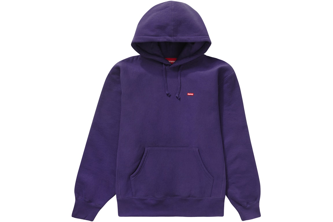 Pre-owned Supreme Small Box Hooded Sweatshirt (fw22) Purple