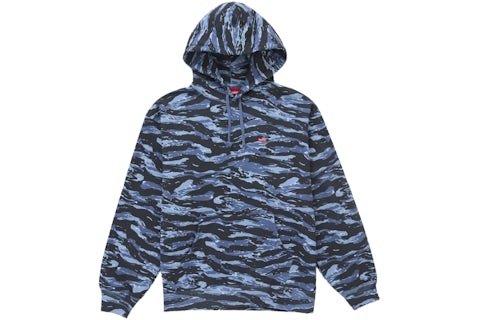 Supreme Small Box Hooded Sweatshirt (FW24) Blue Tiger Camo Men's