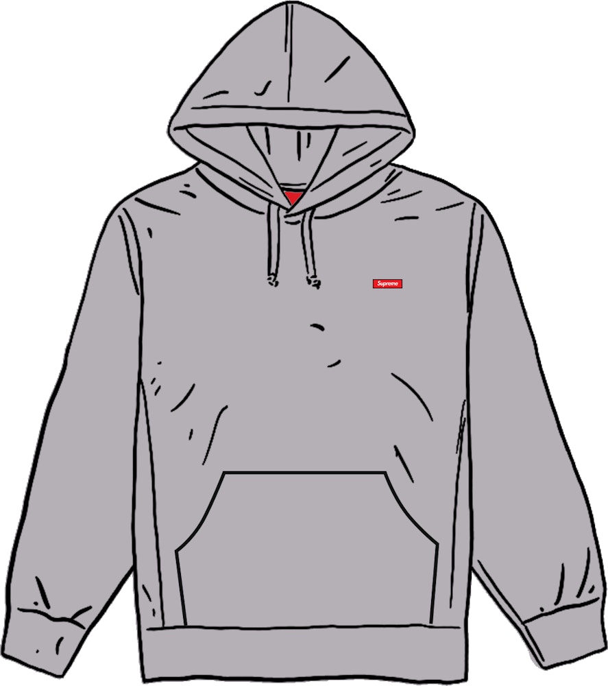 Supreme Small Box Hooded Sweatshirt Grey - SS21