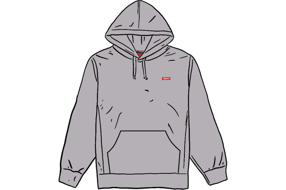 Supreme Small Box Hooded Sweatshirt Grey - SS21 - US