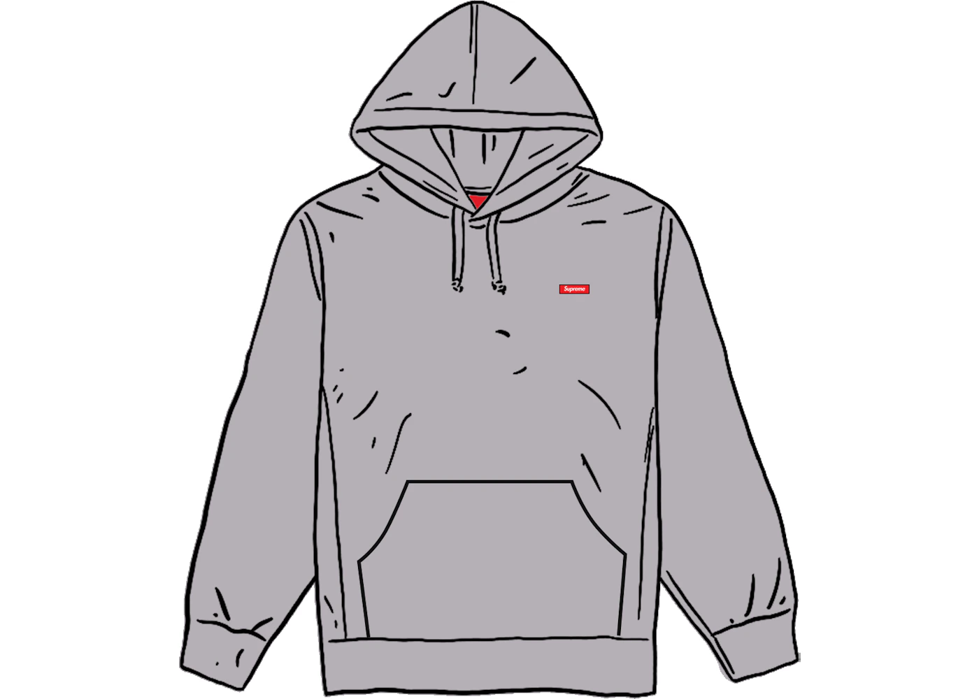 Supreme Small Box Hooded Sweatshirt Grey - SS21