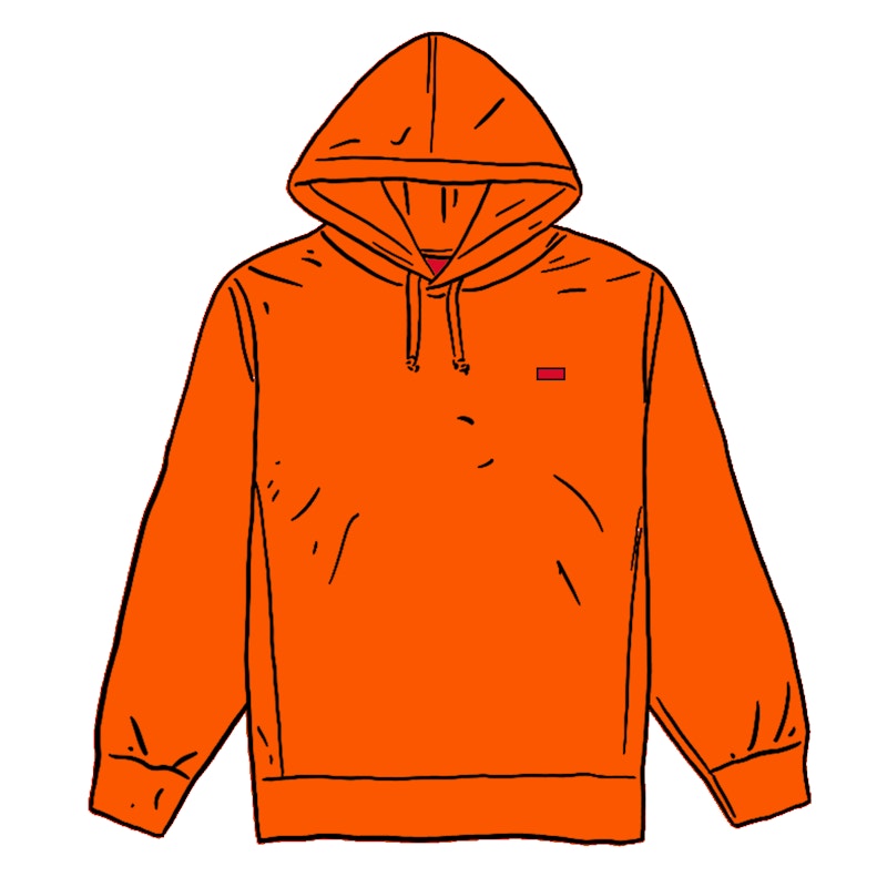 supreme sweatshirt orange