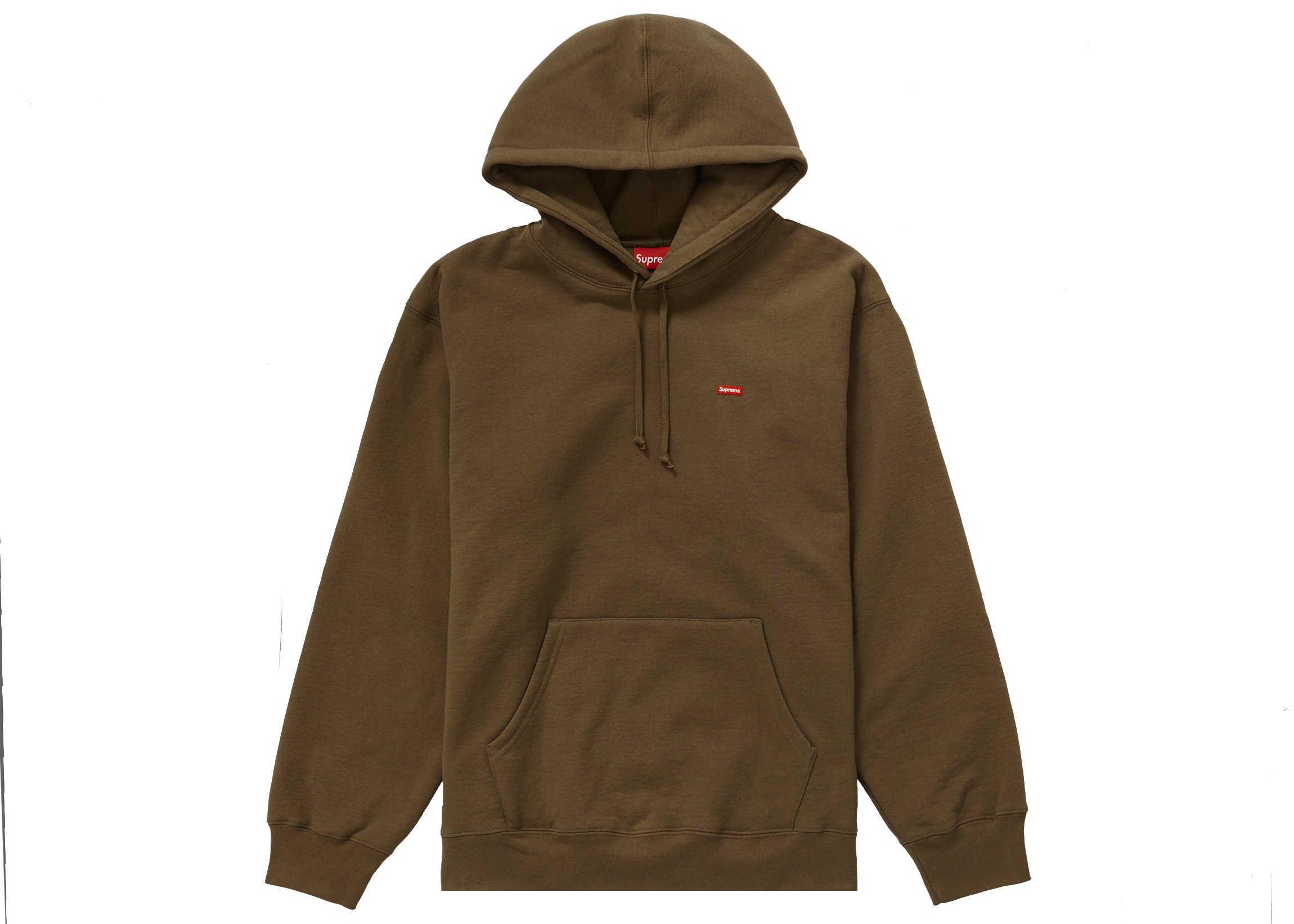Supreme Small Box Hooded Sweatshirt (SS22) Olive Brown - SS22 ...