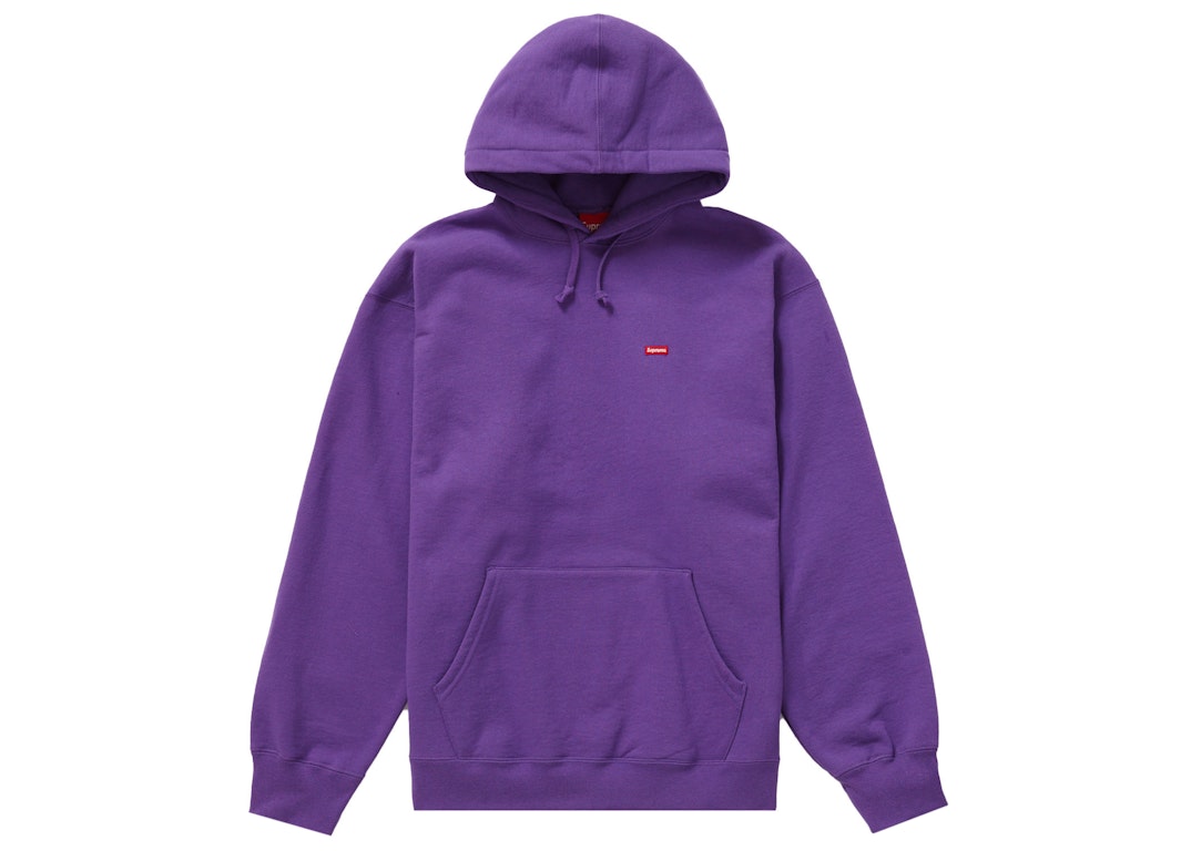 Pre-owned Supreme Small Box Hooded Sweatshirt (ss22) Purple