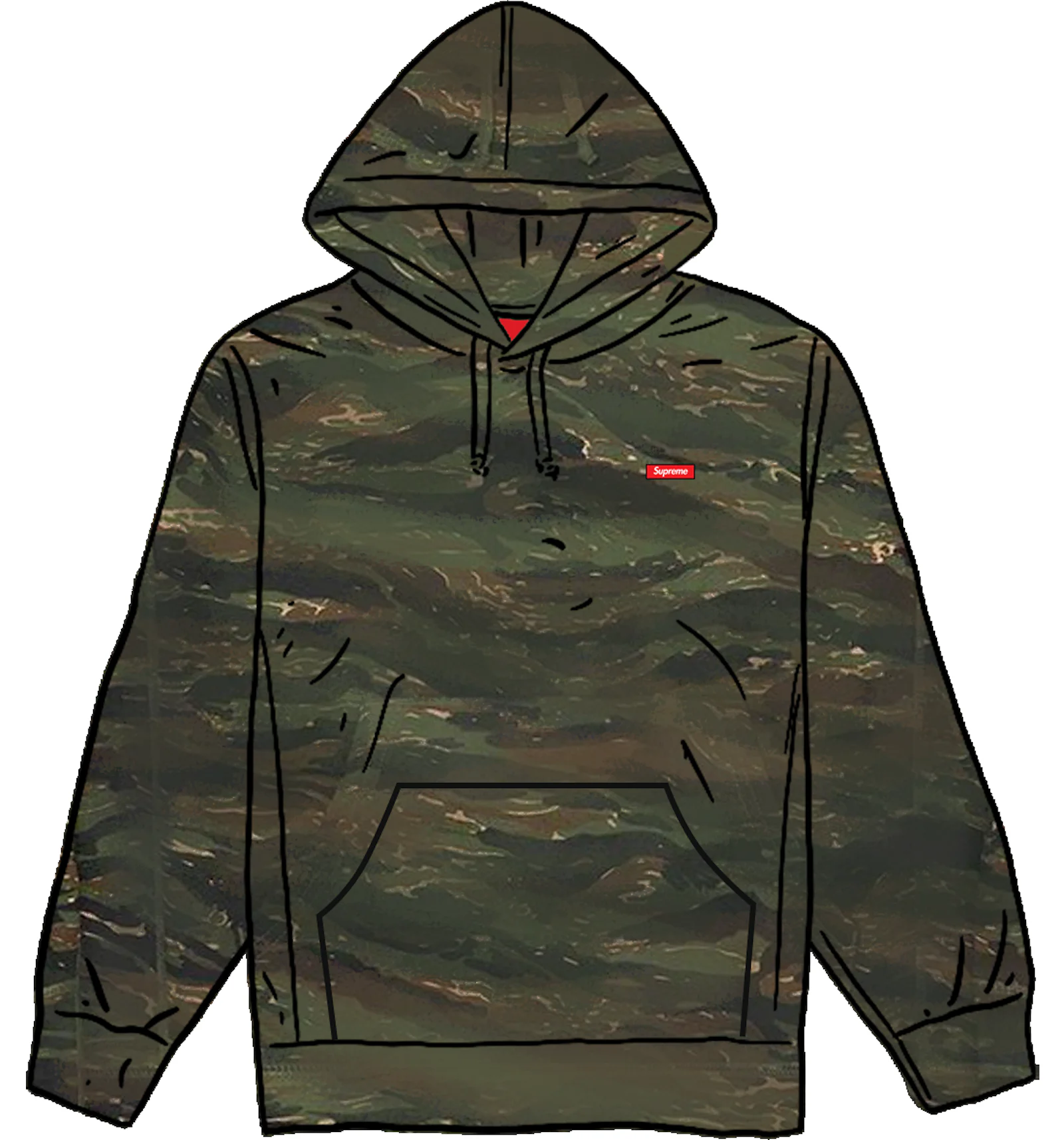 Supreme 2024 tiger hoodie