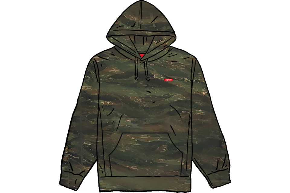 Supreme Small Box Hooded Sweatshirt Tigerstripe Camo Men s SS21 US