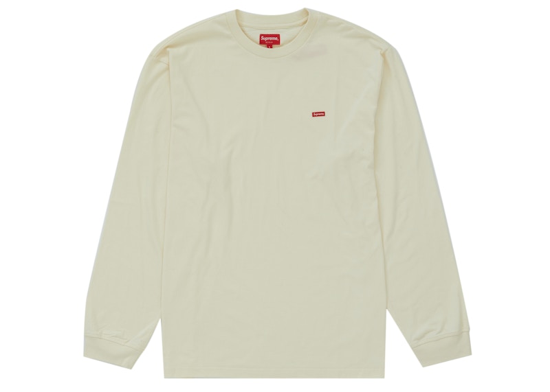 supreme small box L/S tee natural Sサイズメンズ - Tシャツ ...