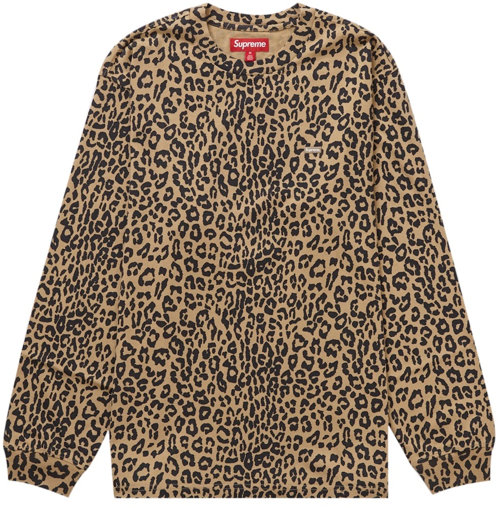 SUPREME x Hanes Leopard Pattern Short sleeve T-shirt M Genuine / B4336