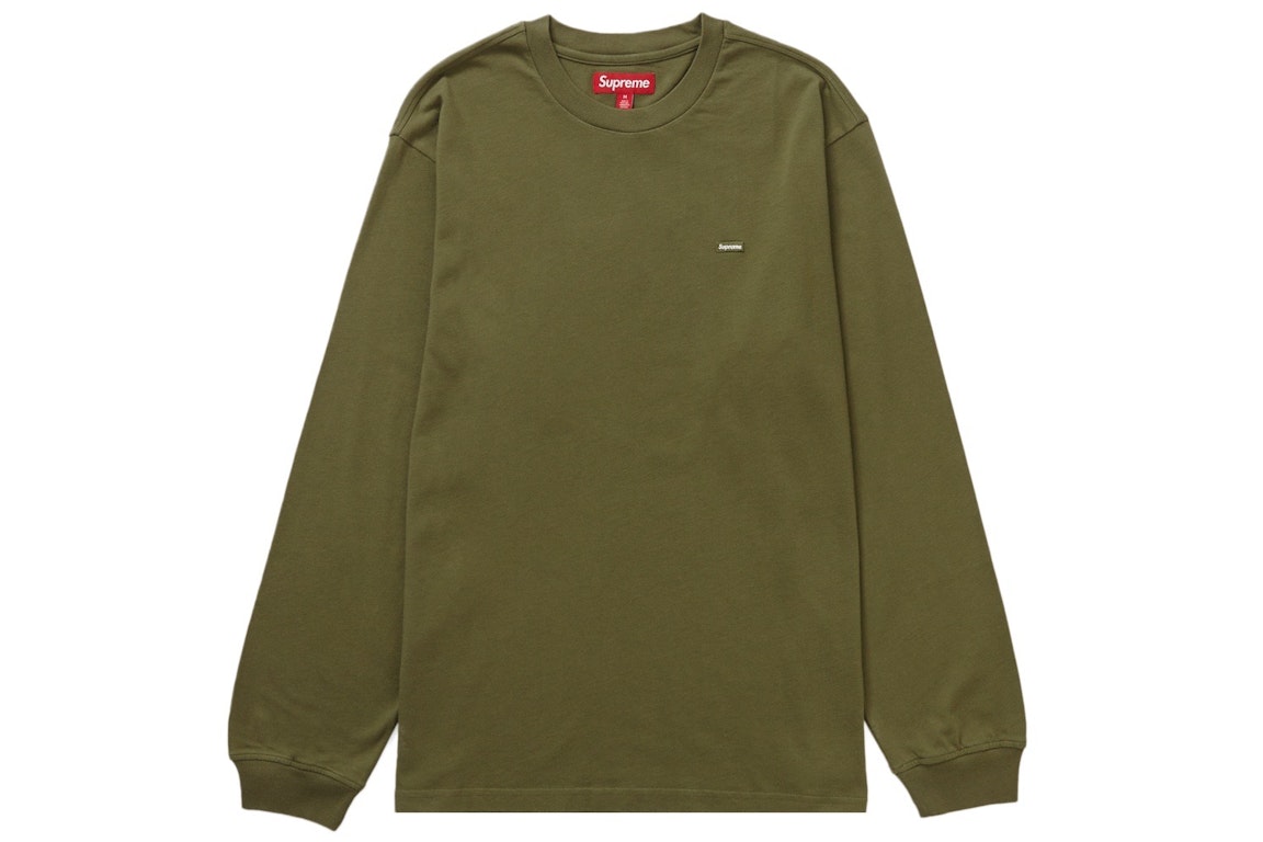 Pre-owned Supreme Small Box L/s Tee Light Olive