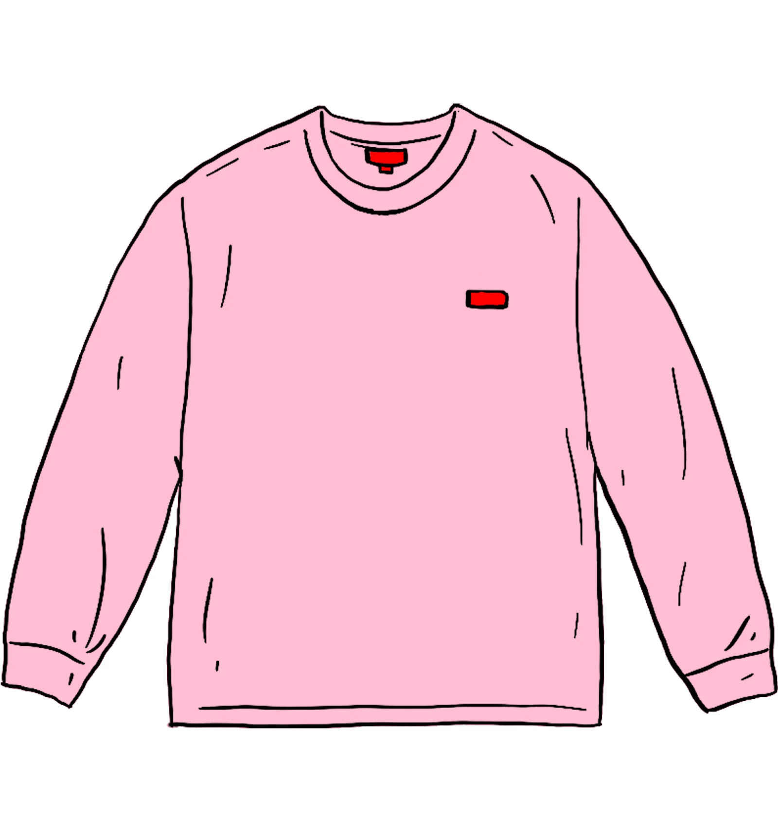 Supreme Small Box L S Tee Pink Men s FW20 US