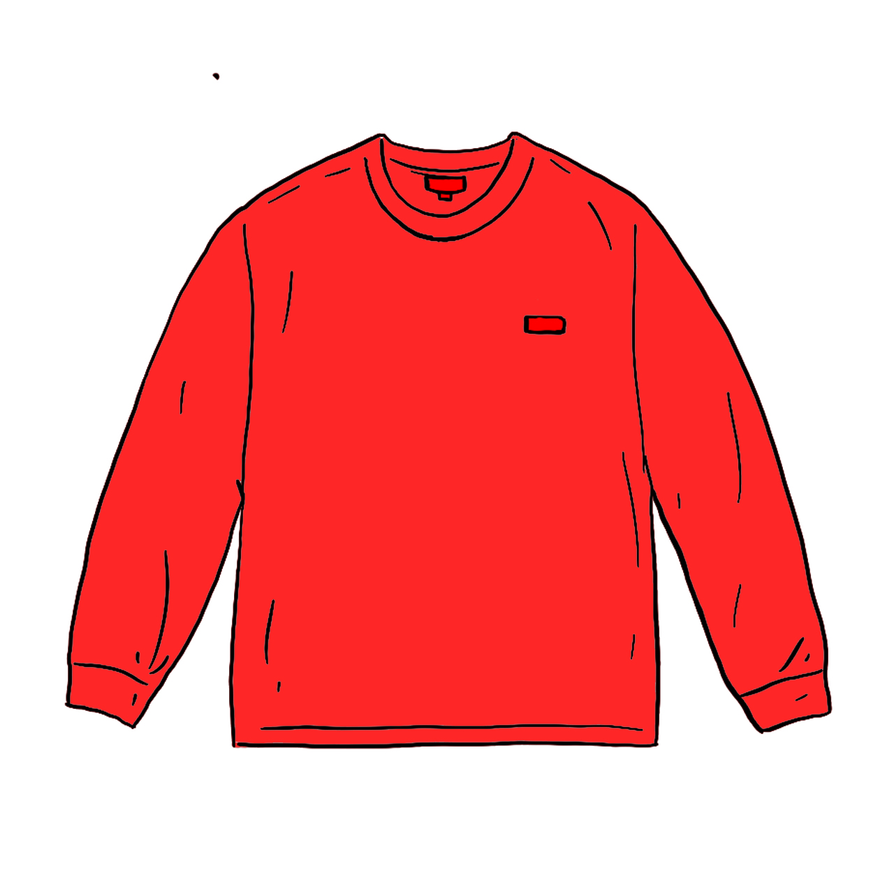 Supreme Small Box L/S Tee Red Men's - SS20 - US