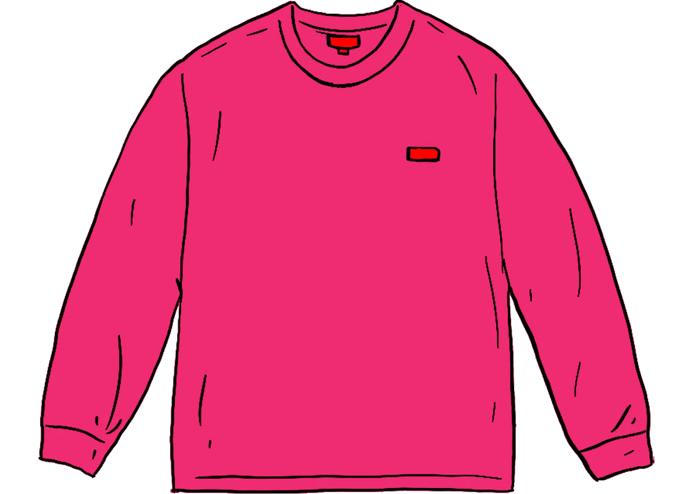 Supreme Small Box L/S Tee (SS21) Fuchsia - SS21 Men's - US