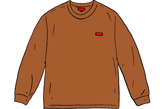 Camiseta Supreme Small Box L/S (SS21) Rust