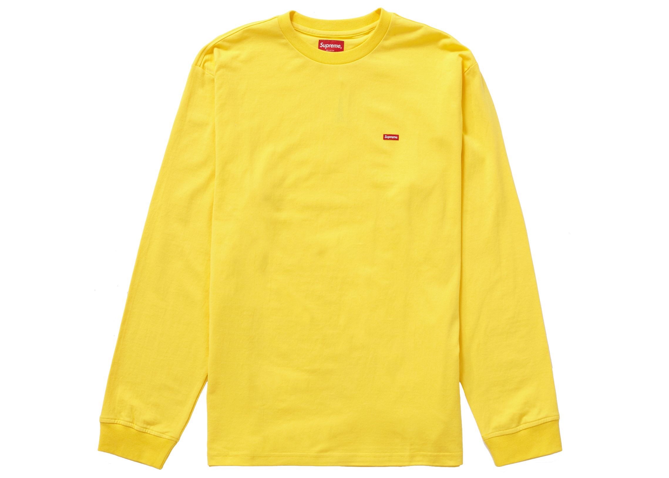 Supreme Small Box L/S Tee (SS22) Yellow Men's - SS22 - GB