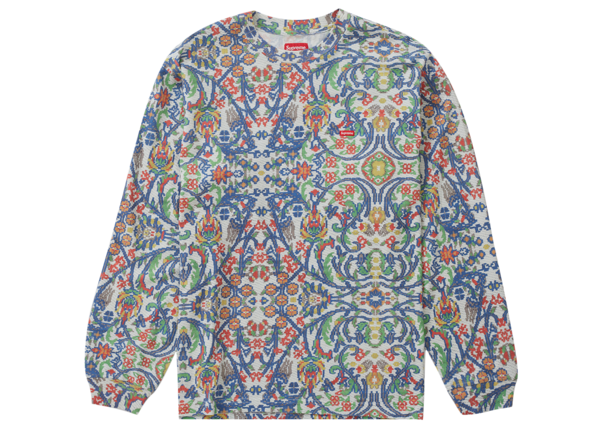 Supreme Small Box L/S Tee (SS23) Tapestry Men's - SS23 - US