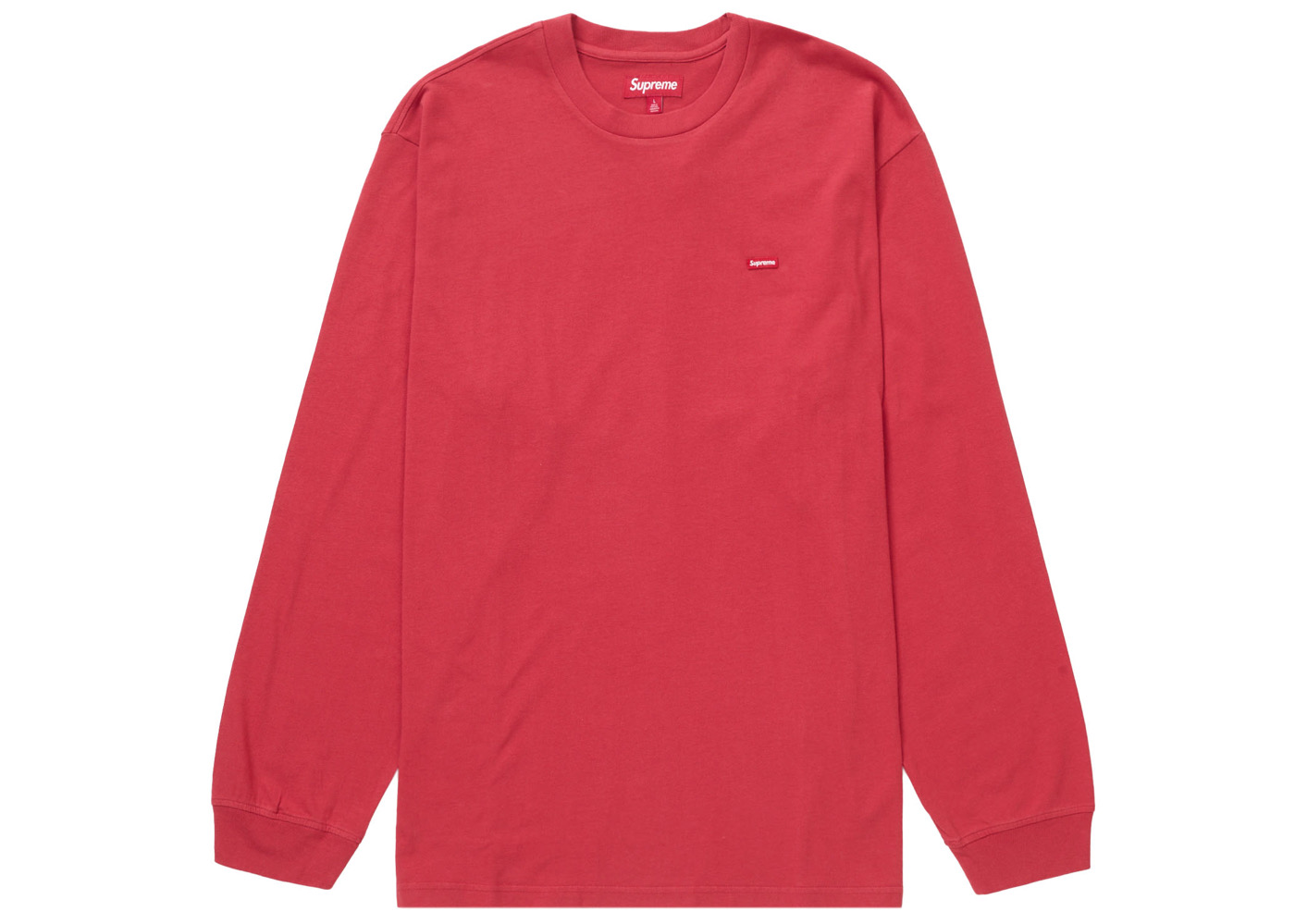 Supreme Small Box L/S Tee (SS24) Washed Red Men's - SS24 - GB