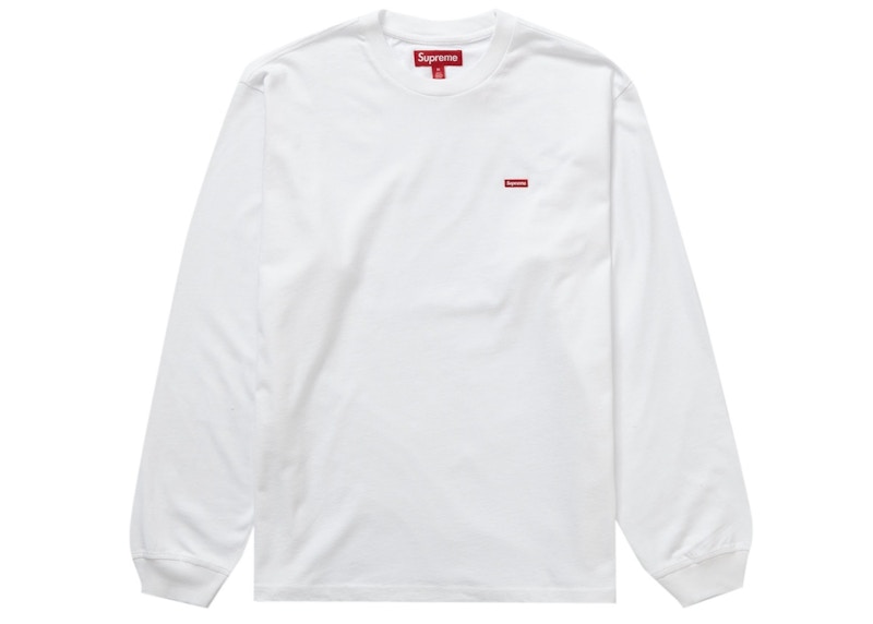 Supreme Small Box L/S Tee White