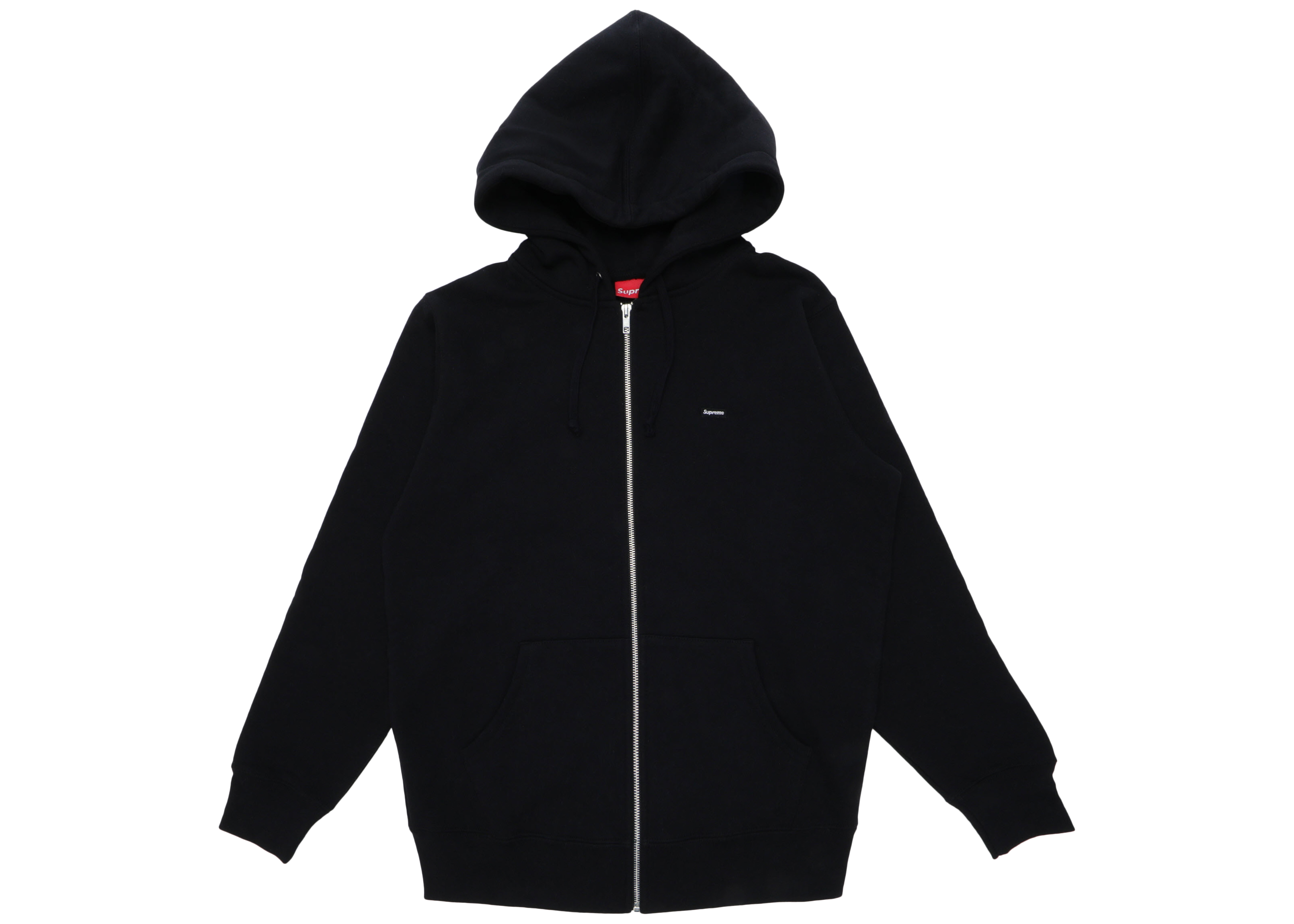 Supreme Small Box Logo Zip Up Hooded Sweatshirt Black - SS17 Men's 