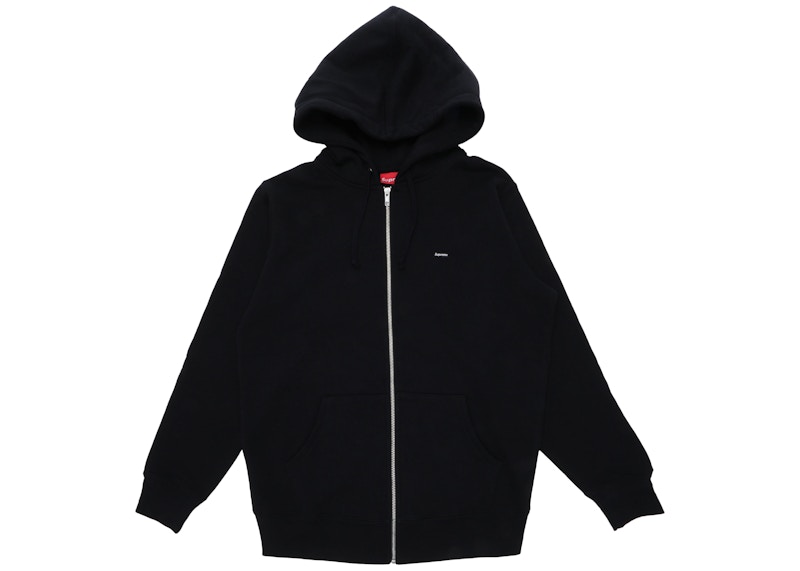 Supreme Small Box Logo Zip Up Hooded Sweatshirt Black Men's - SS17 - US