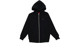 Supreme Small Box Logo Zip Up Hooded Sweatshirt Black