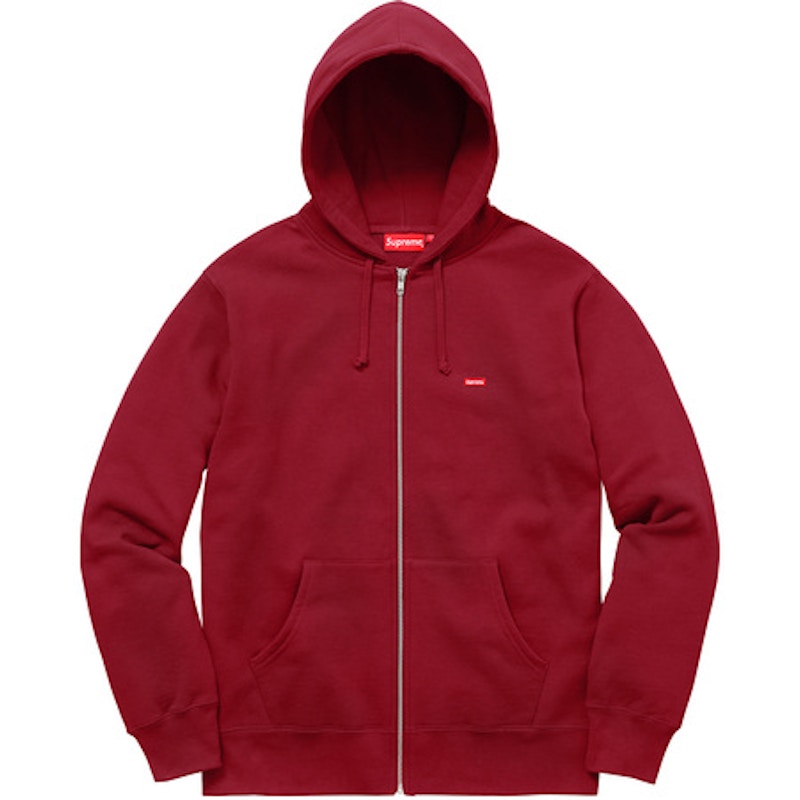 室内で一度試着したのみですSupreme Small Box Zip Up Hooded Sweat