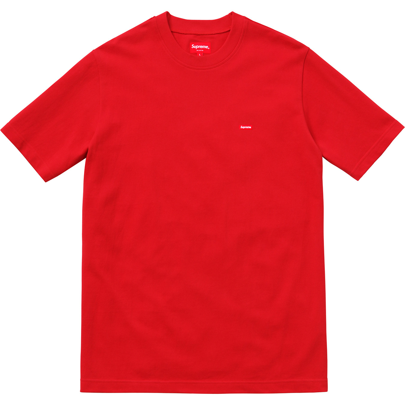 Supreme Small Box Pique Tee Red Men's - FW17 - US