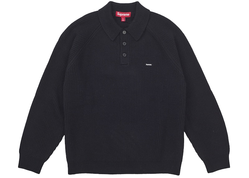 【新品】Small Box Polo Sweater Black M 25fw SUPREME】Small Box Polo Sweater Black - 25FW (Supreme/ニット