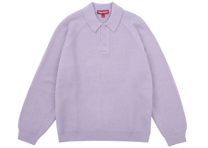 Supreme Small Box Polo Sweater (FW25) Light Purple Men's - US