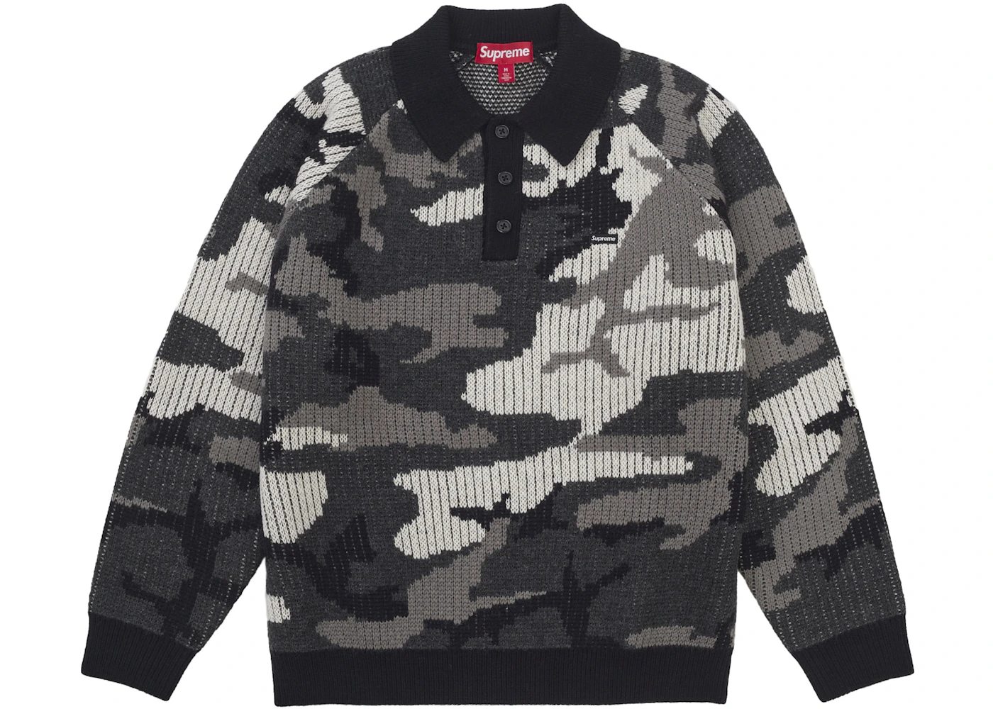 Supreme Small Box Polo Sweater (FW25) Snow Camo Hombre FW25 US