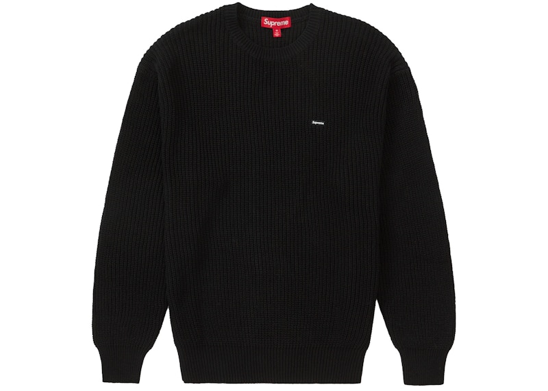 Supreme Small Box Ribbed Sweater Black メンズ - FW23 - JP