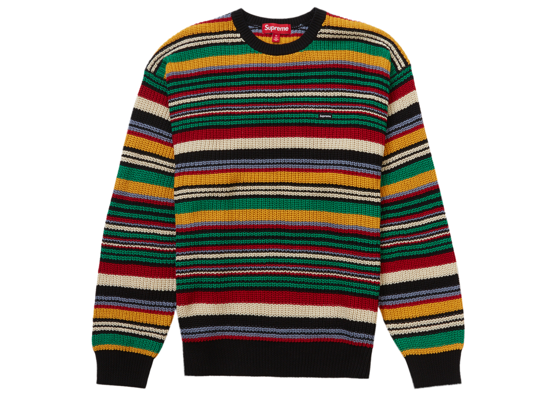 Supreme Small Box Ribbed Sweater Multicolor Men's - FW23 - US