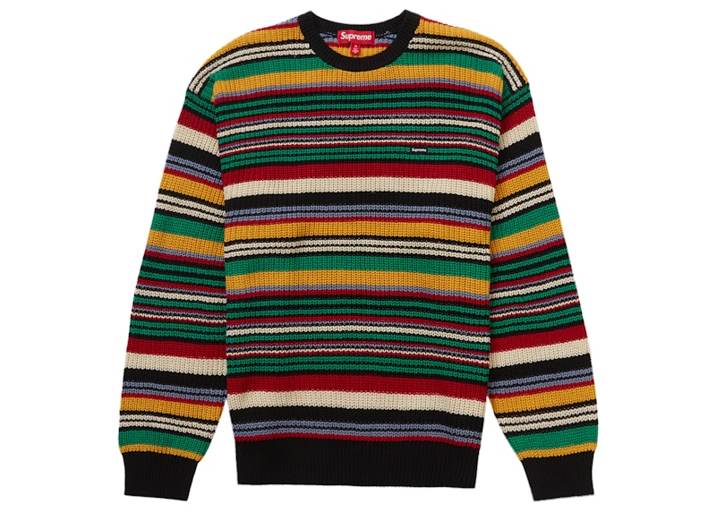 supreme small box ribbed sweater M-